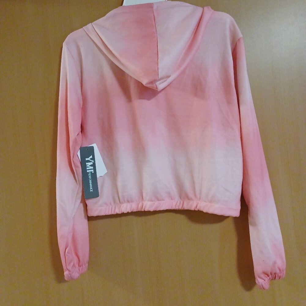 Girls Cropped long sleeved hoodie.